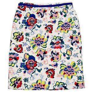 Boden Bright Floral Knee Length Pencil Skirt SIZE-8R